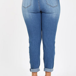 plus size distressed jeans (back)