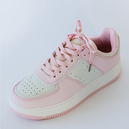 pink beige sneakers (single)