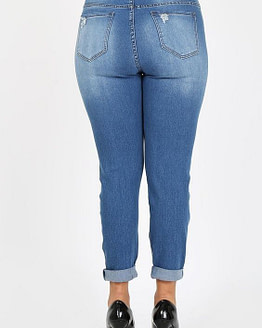 plus size distressed jeans (back)