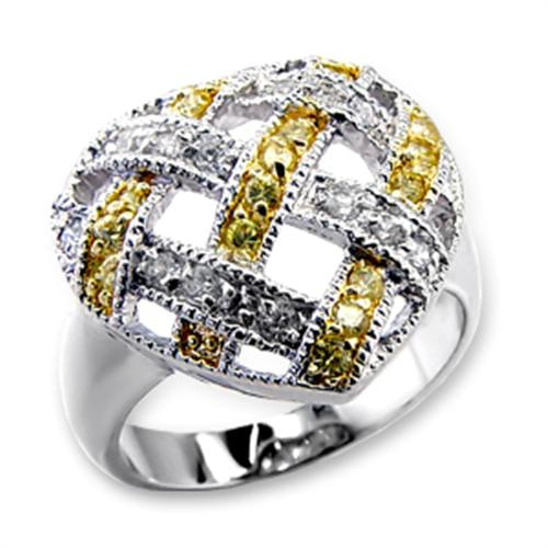 heart silver ring with cubic zirconia