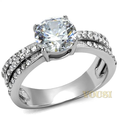 stainless steel cz ring