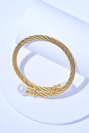 rope pearl bracelet gold