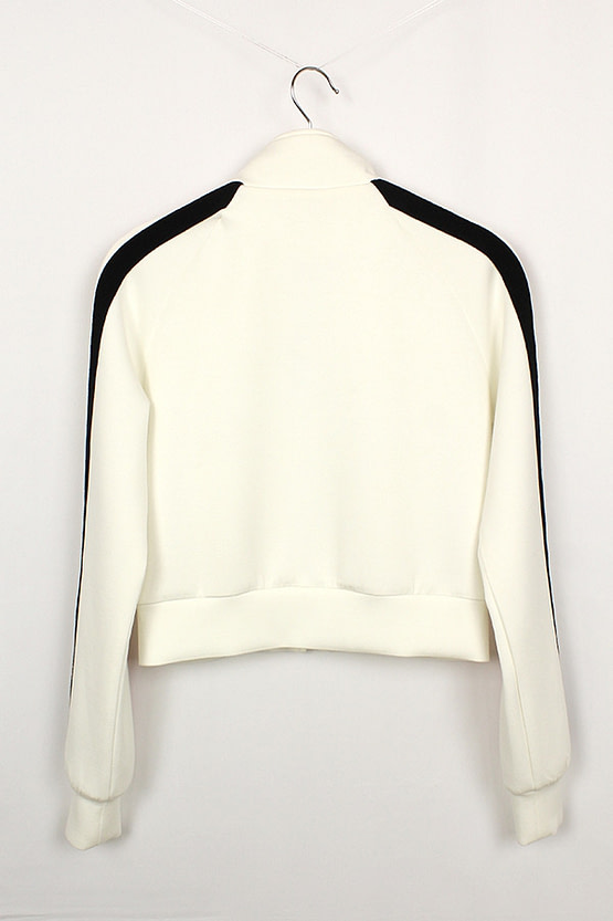 white tracksuit jacket (back view)