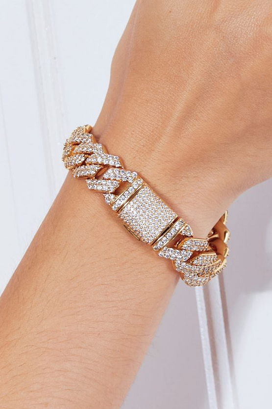 crystal rhinestone bracelet (modeled on wrist)