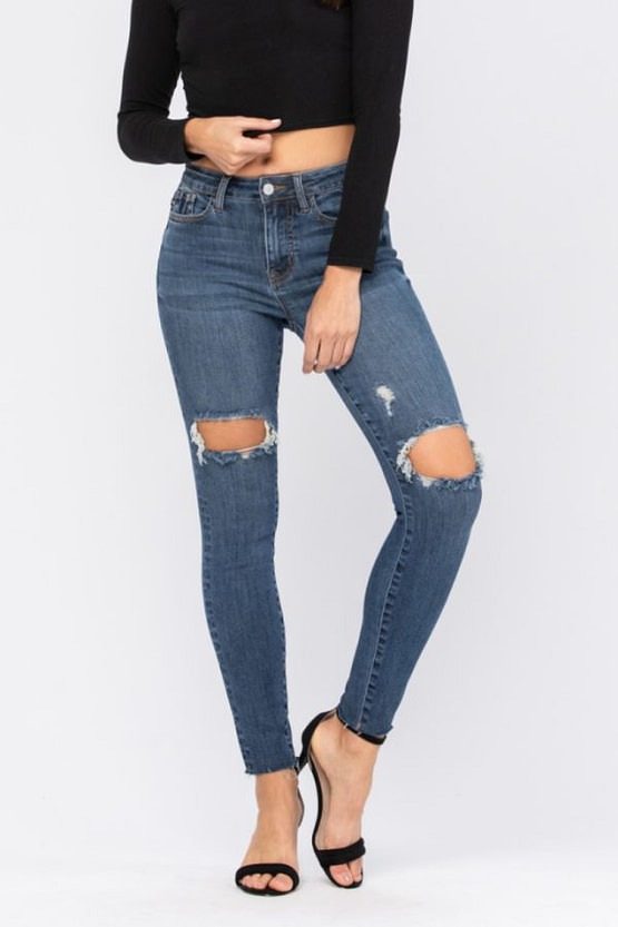 judy blue mid rise skinny jeans